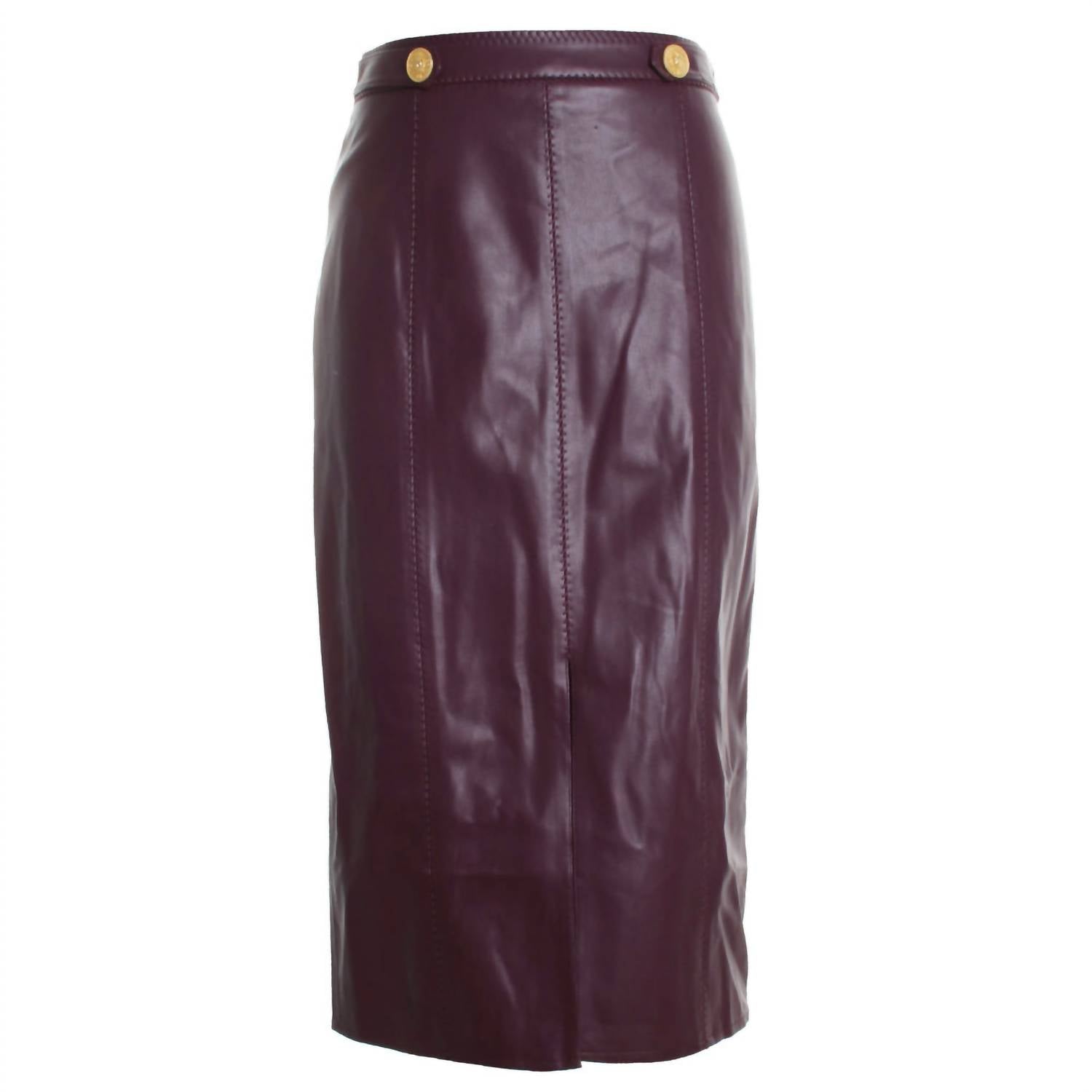 L'Agence - Women's Arlette Whipstitch Midi Skirt