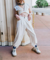 Stillwater Twill Dylan Pants in artic wolf - women's pants - detail view