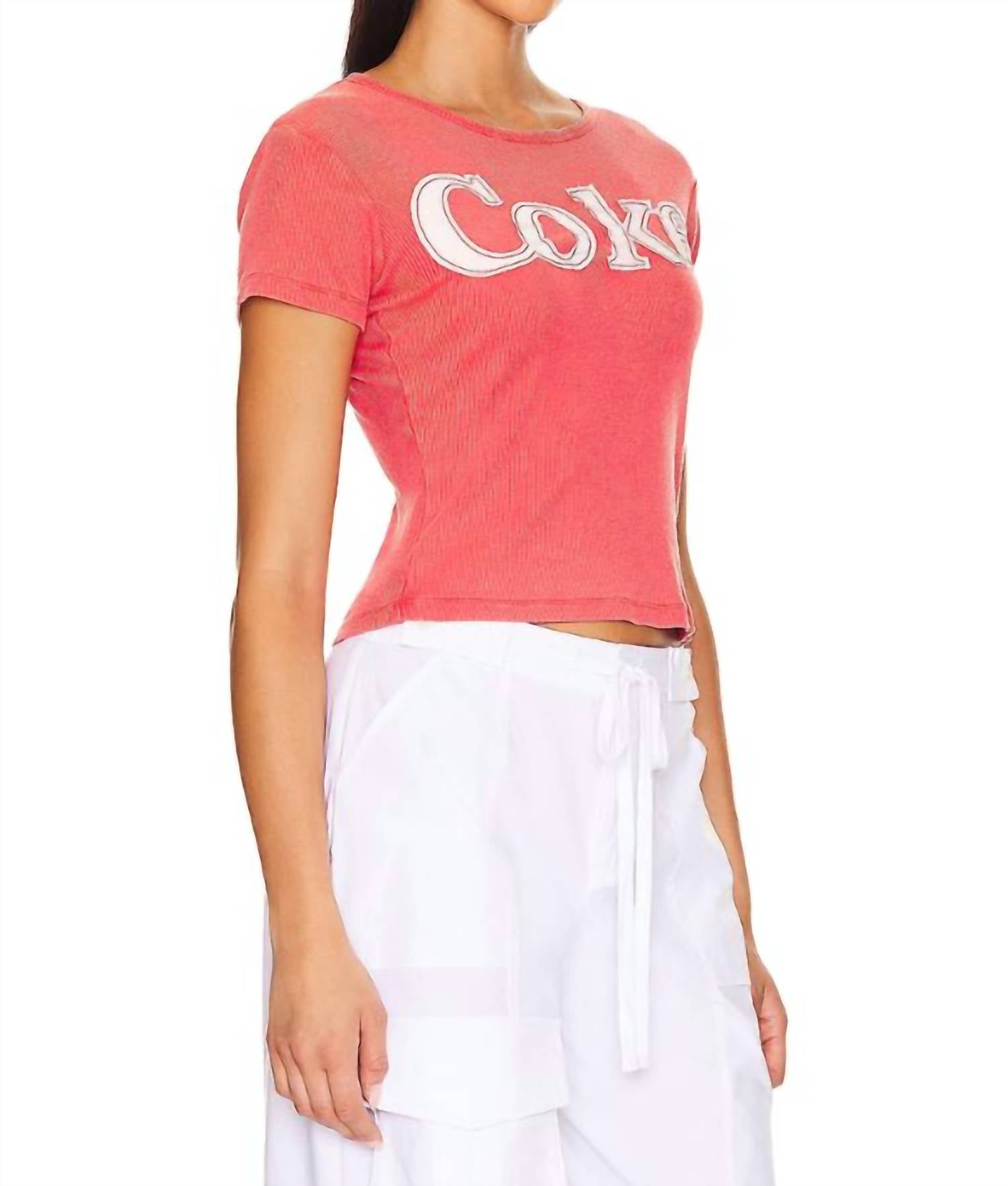 The Laundry Room - Coke Patchwork Baby Rib Tee
