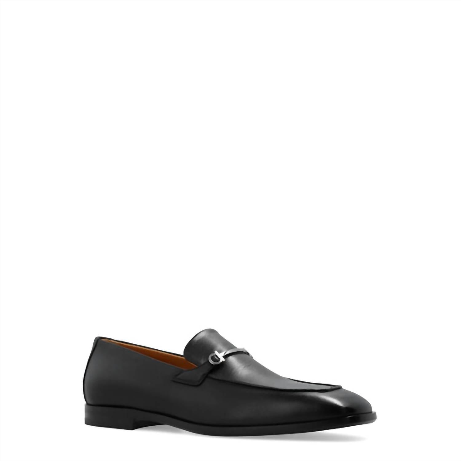 Salvatore Ferragamo - Men's Gancini Ornament Leather Moccasin