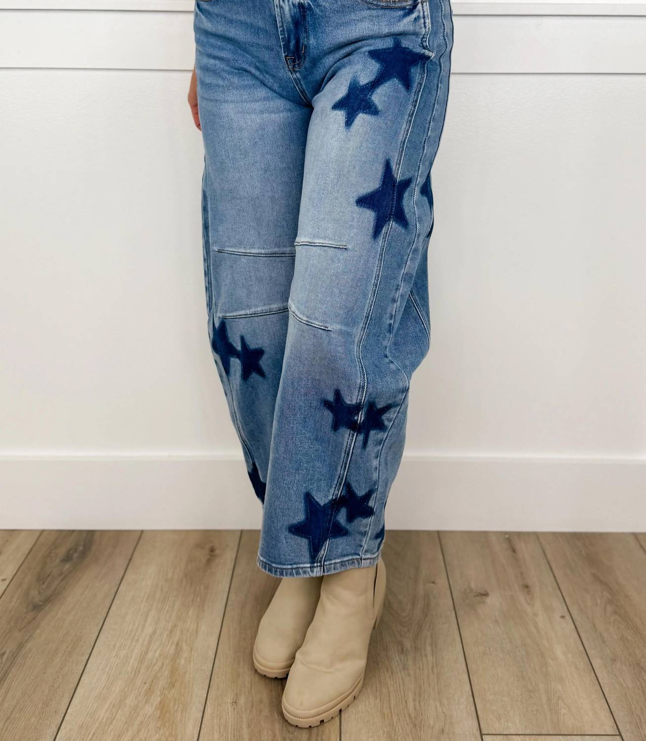 Blakeley - Krystal High-rise Cropped Barrel Leg Jeans