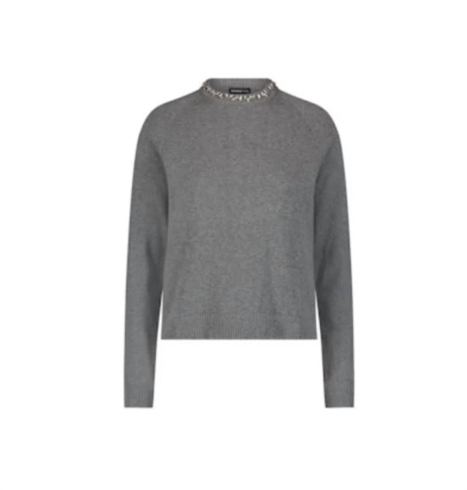 Minnie Rose - Raglan Jewel Crew Neck Sweater
