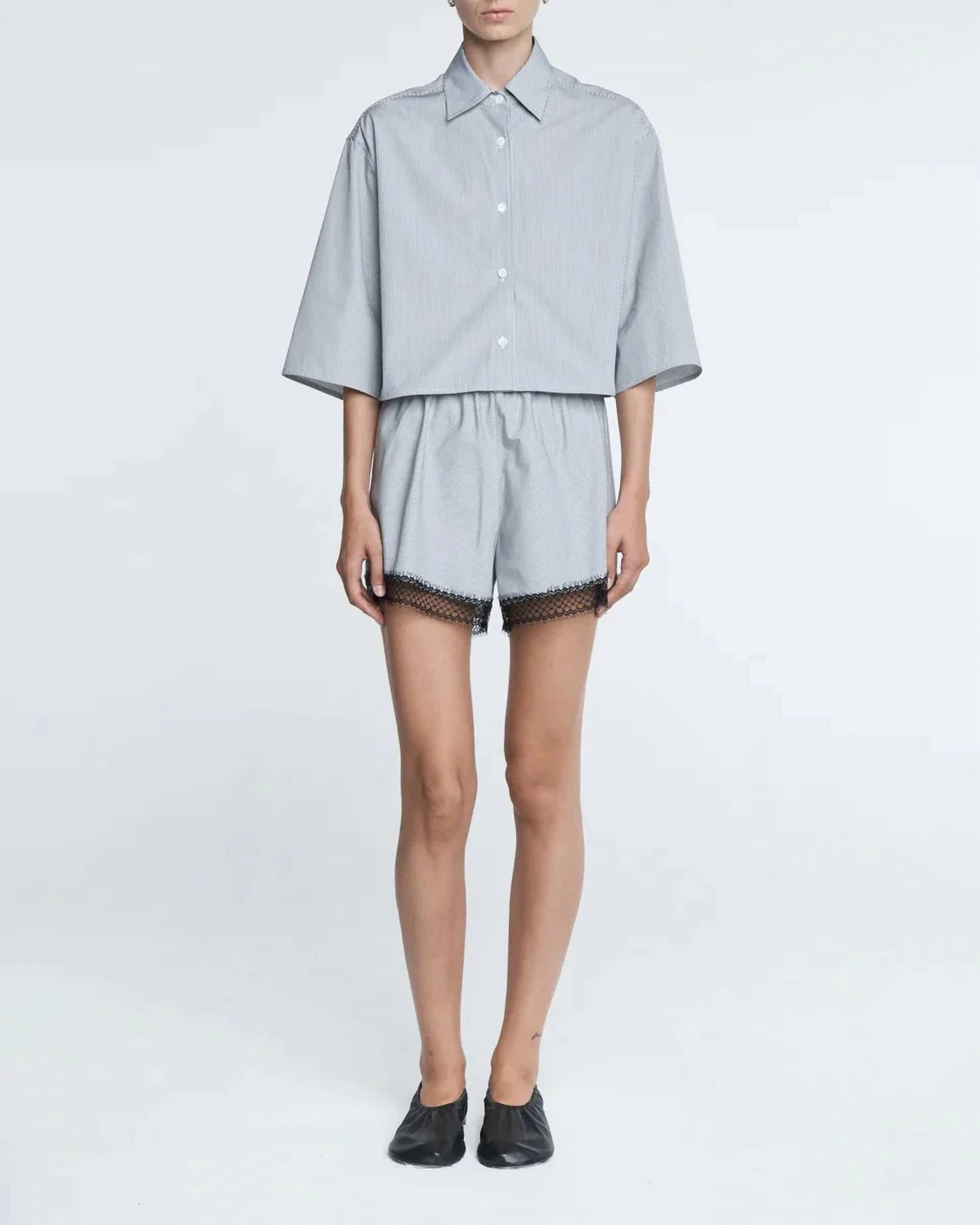 Maria Mcmanus - Cropped Short Sleeve Shirt