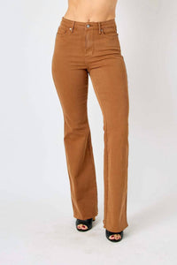 Judy Blue - High Waist Tummy Control Garment Dyed Flare Jeans