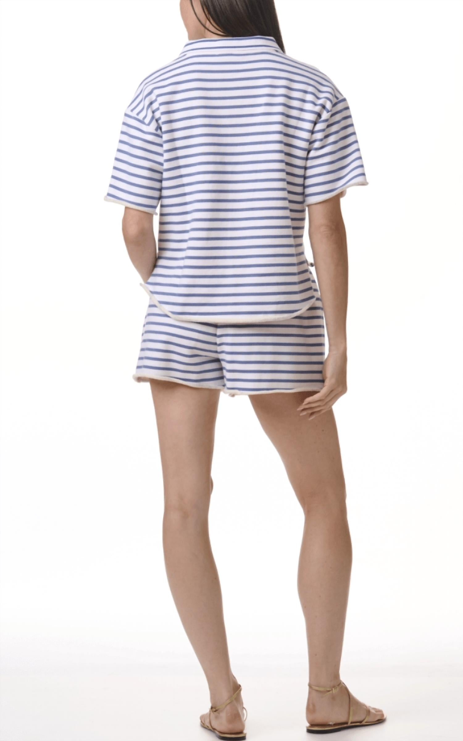 Splendid - Cassie Terry Stripe Polo Shirt