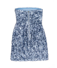 8apart Nadia Sequin Strapless Mini Dress in blue - women's dress - view 5