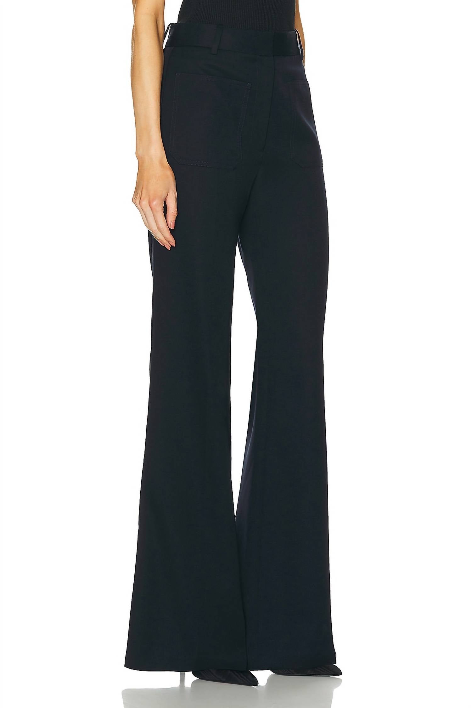 Nili Lotan - Christophe Flared Wool Pants