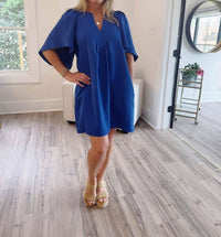 Glam - Flutter Sleeve Dress