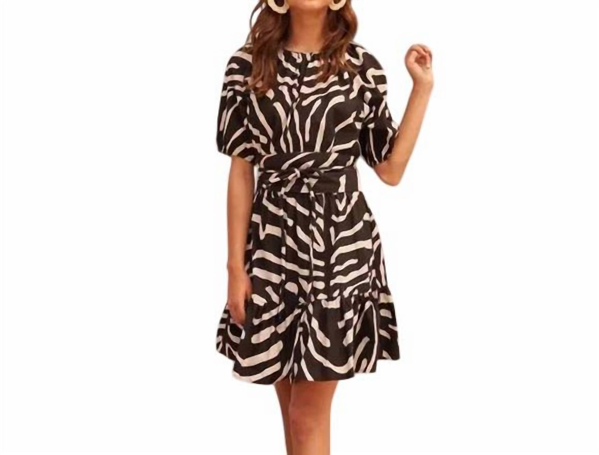 Oliphant - Crew Short Zebra Dress