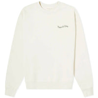 Museum of Peace & Quiet Men's Wordmark Crewneck Sweatshirt in bone - men's shirt