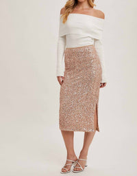 Bluivy - Sequin Midi Skirt