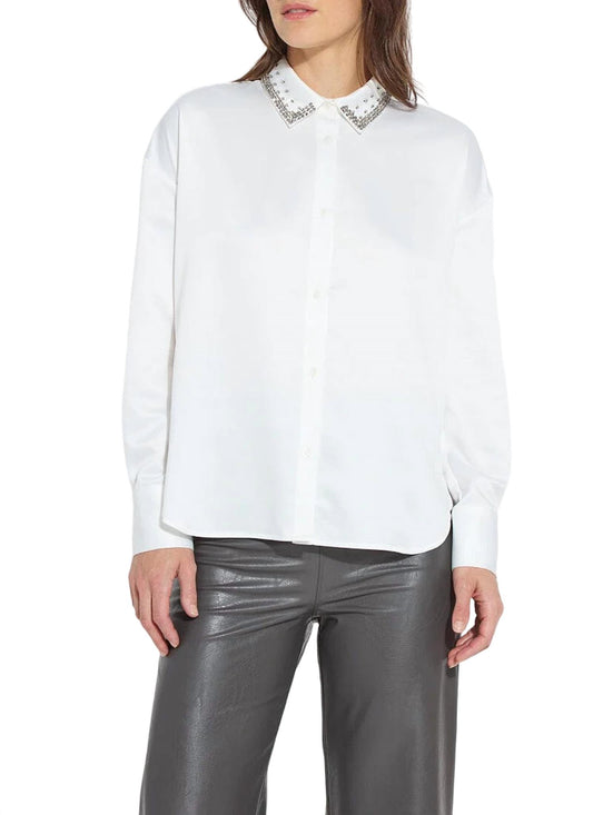 Lysse - Beaded Satin Shirt