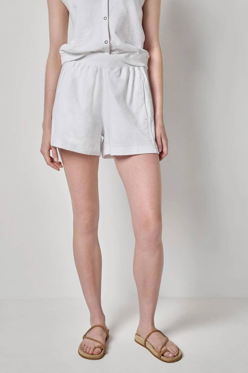 Lilla P - Textured Terry Front Seam Short