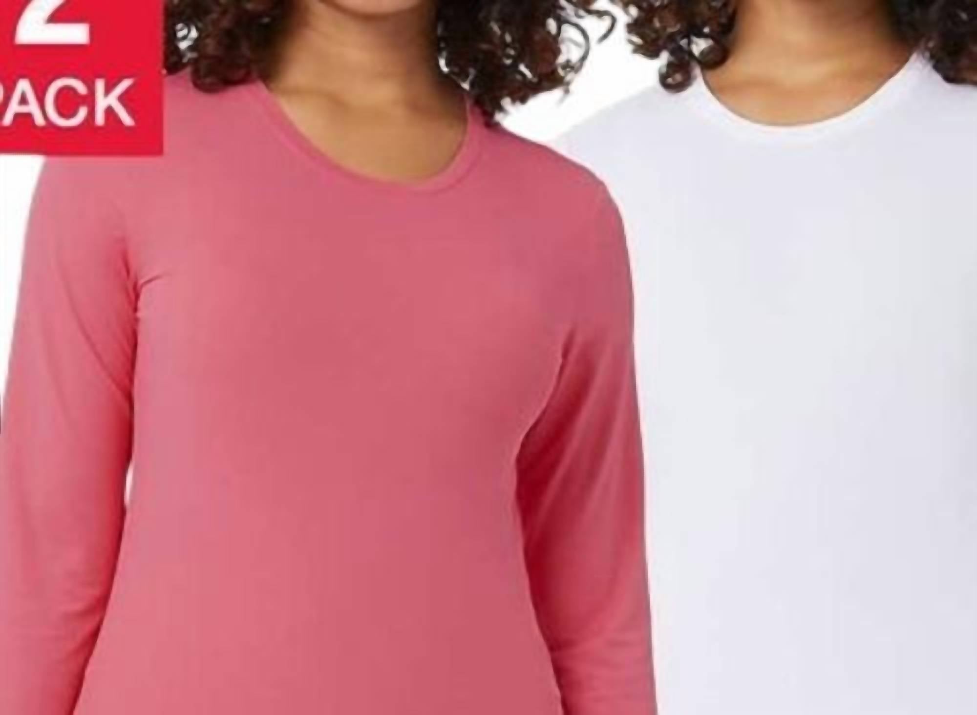 32 Degrees - Women's Long Sleeve Air Mesh Tee - 2-pack