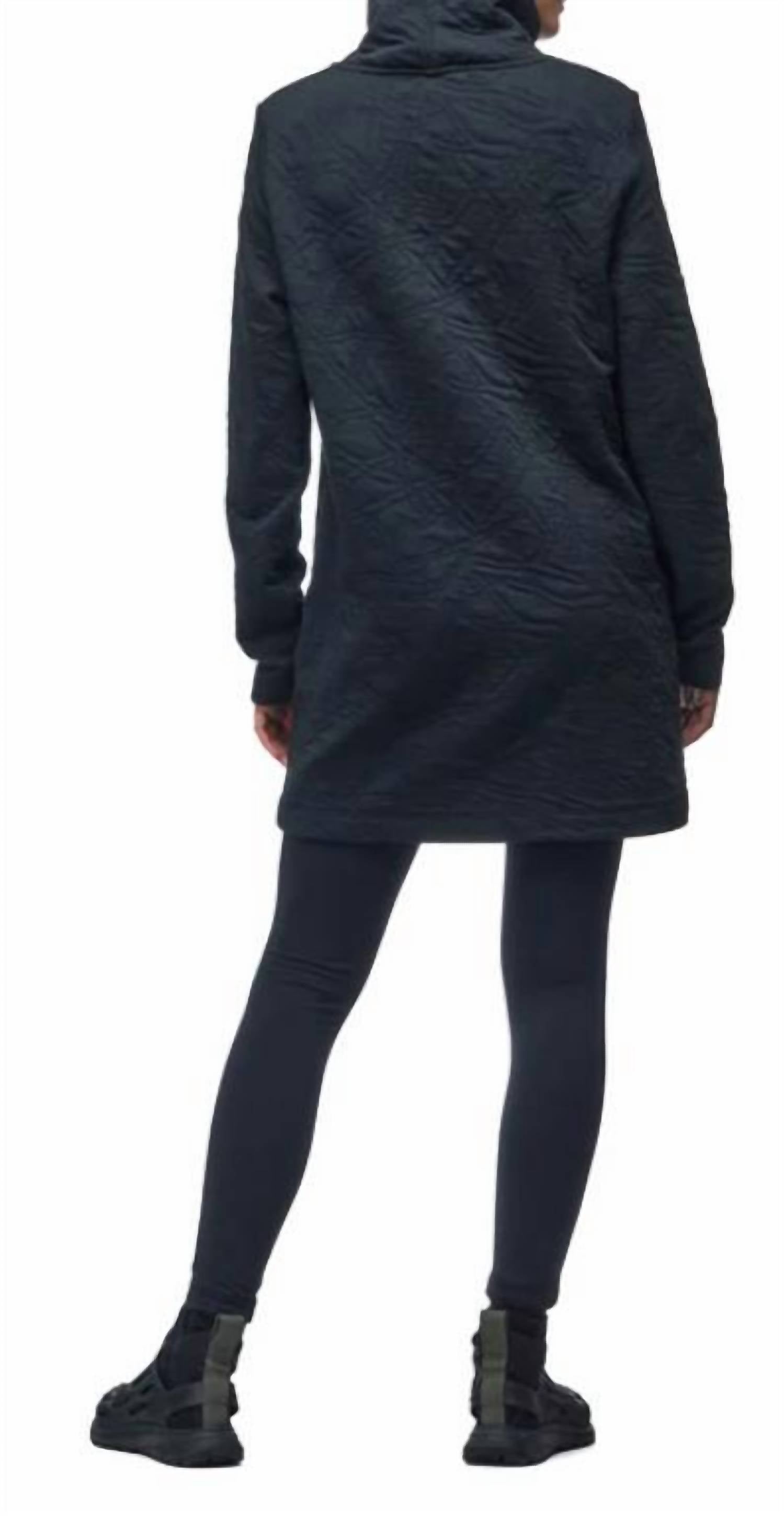 INDYEVA Hulp Tunic Top in black - women's shirt - alternate view