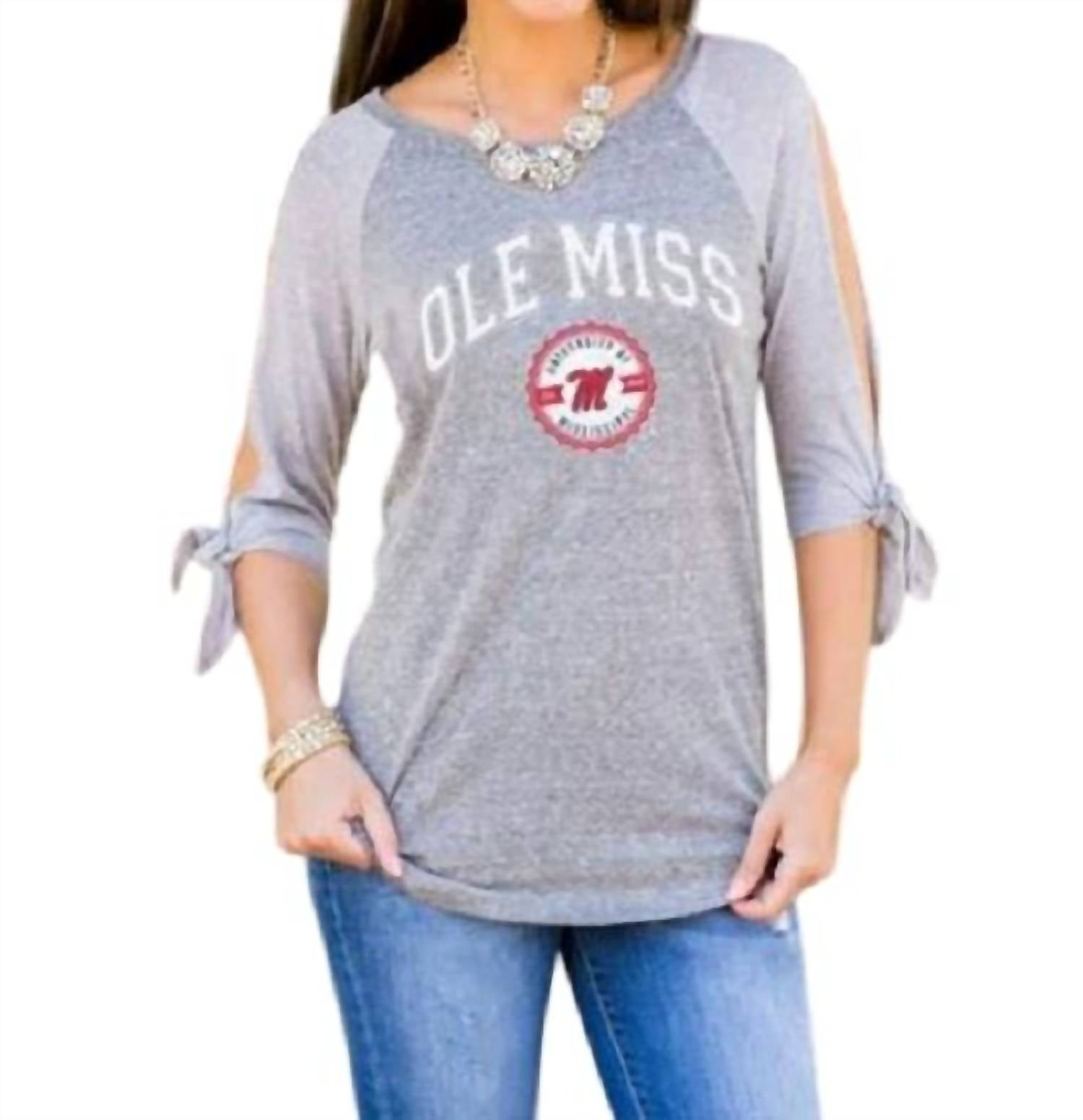 Gameday Couture - Ole Miss Playing for Keeps Top