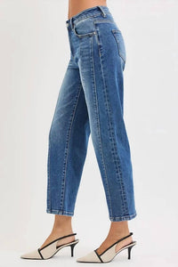 Risen - High Rise Cactus Desert Crop Straight Jeans