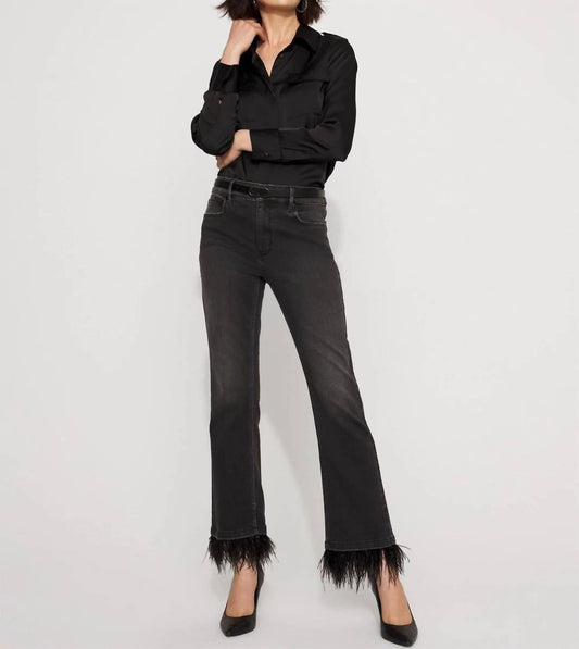 Charlie B - Feather Hem Pant