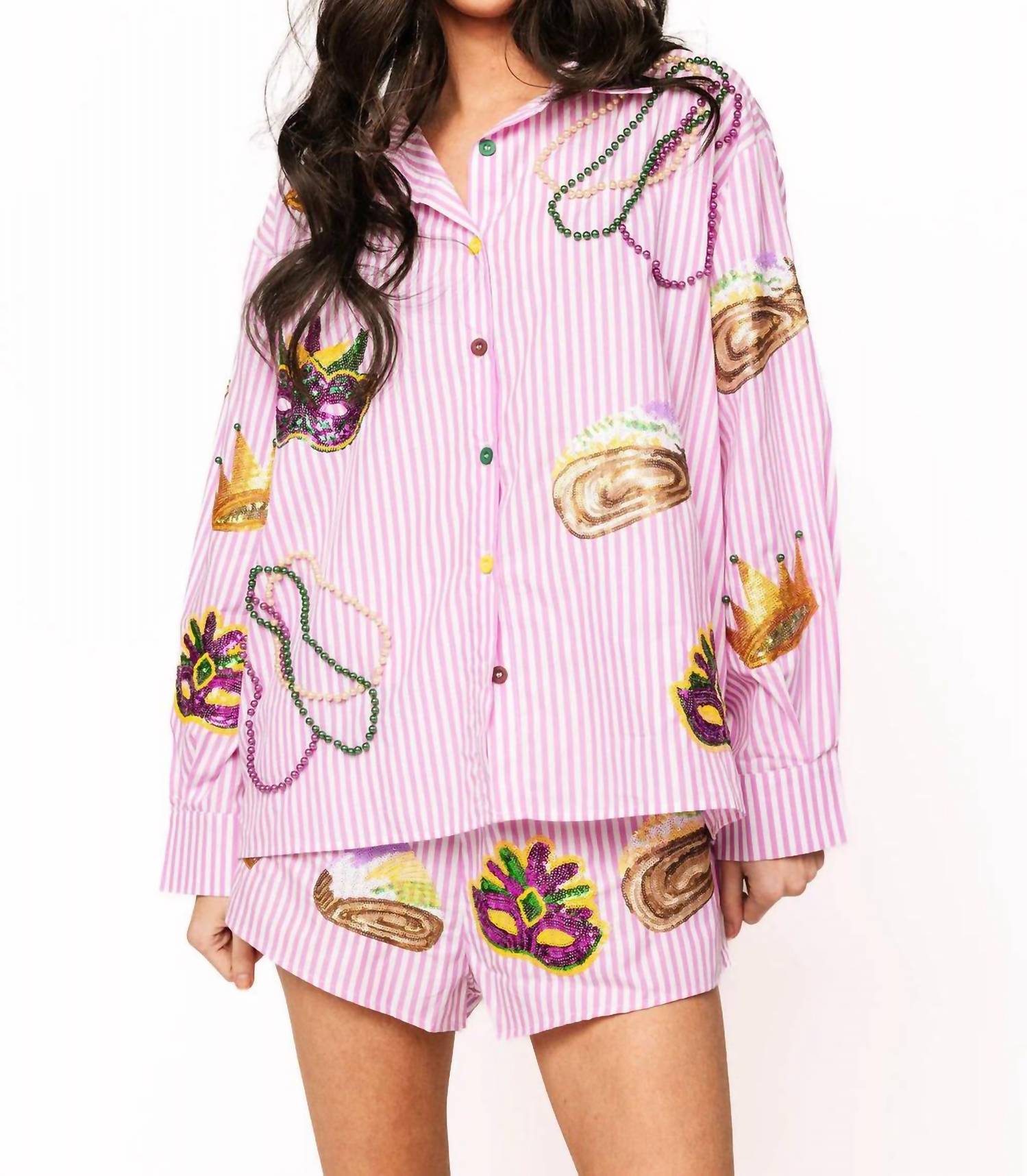 Queen Of Sparkles - Mardi Gras Icon Shorts