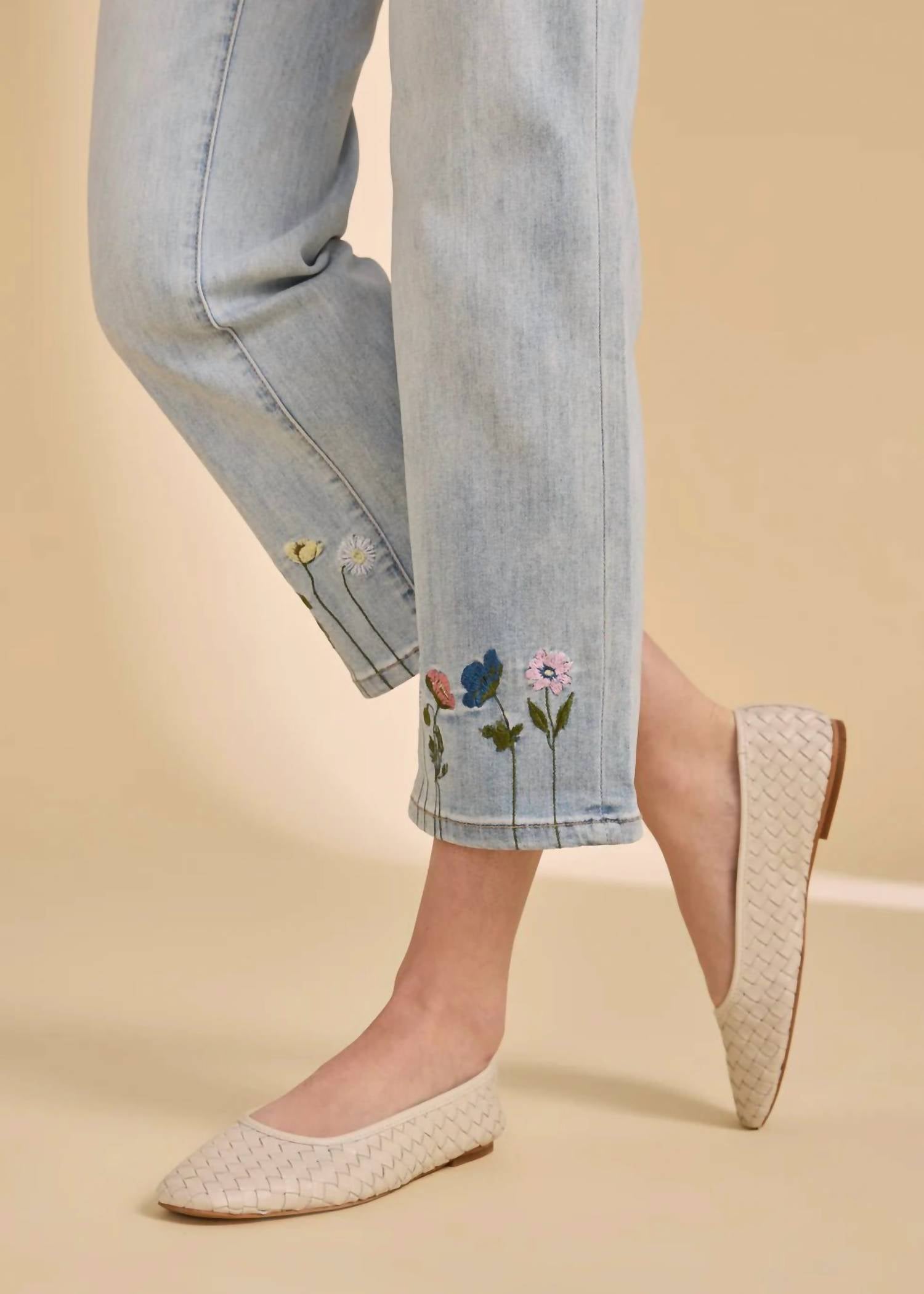 Fdj - Pull-on Straight Crop Jeans