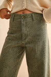 Miou Muse - Snake Print Pants