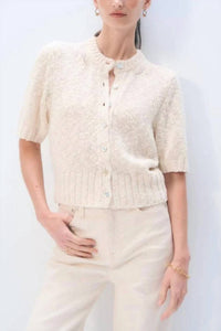White + Warren - Marled Cotton Blend Top
