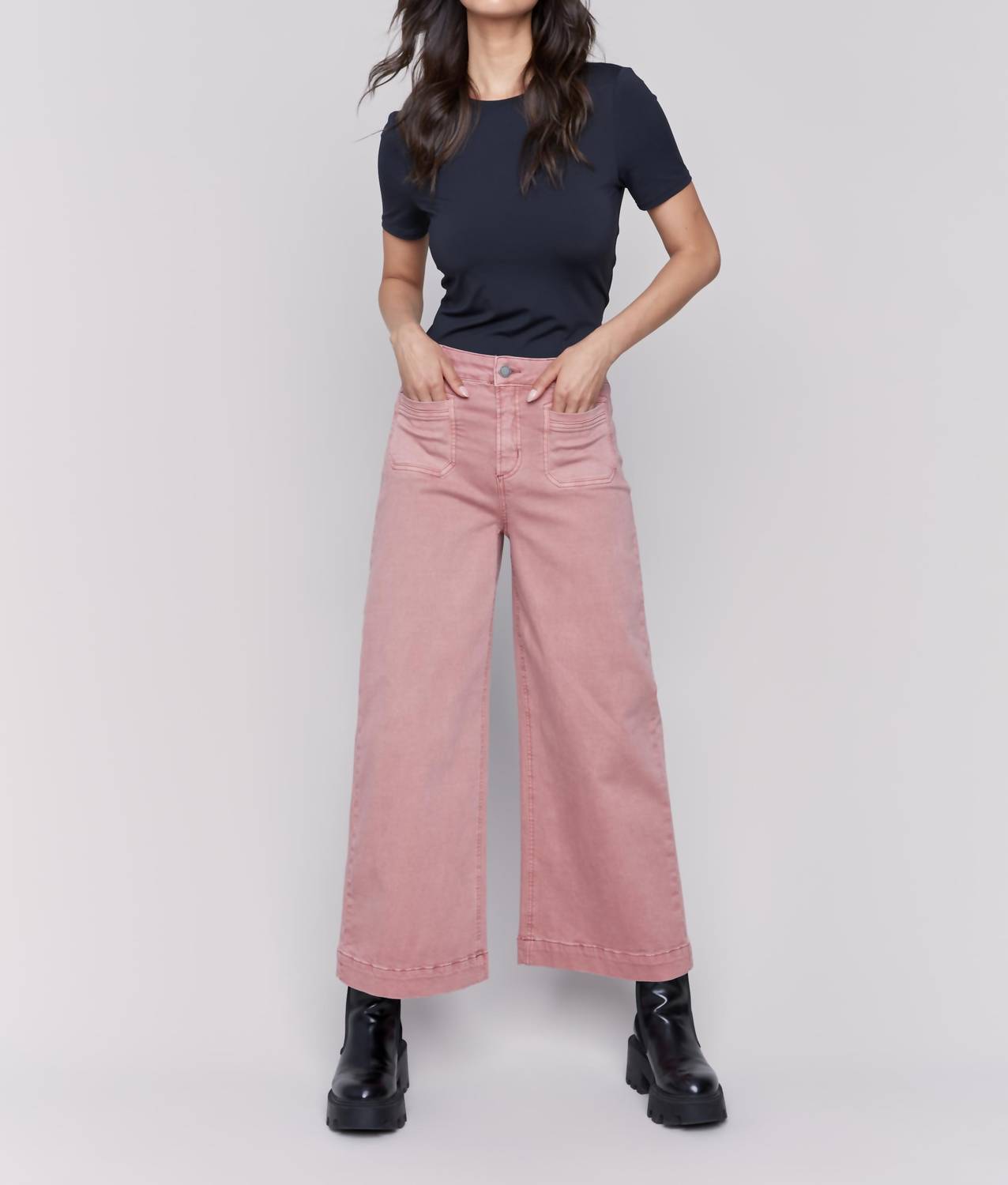 Charlie B - Cropped Flare Leg Pants