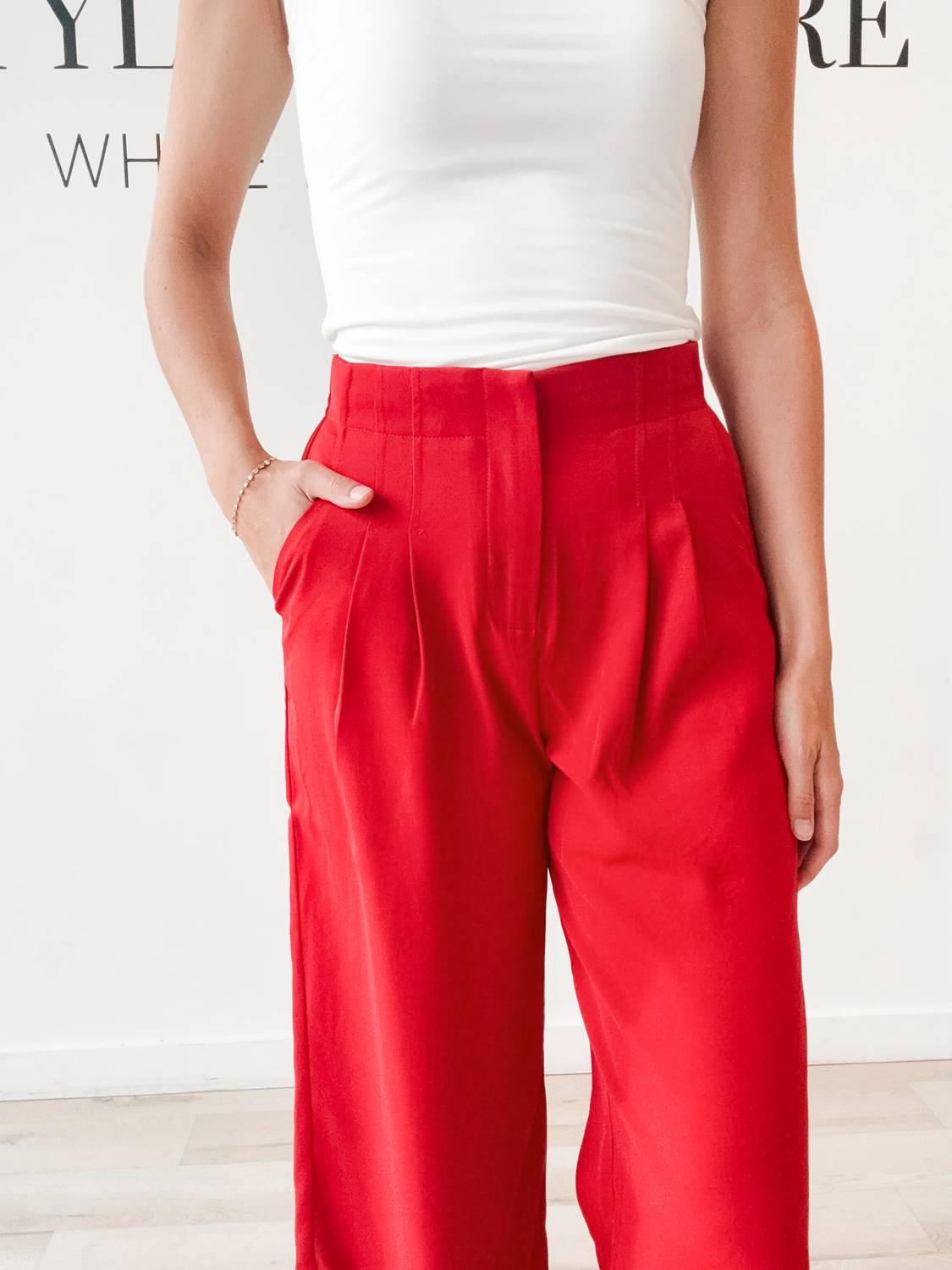 Skies Are Blue - Ginnie Luxe Wide Leg Pants