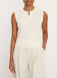 Vince - Henley Sleeveless Sweater