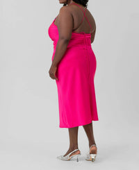Kilo Brava - COWL SLIT SLIP DRESS