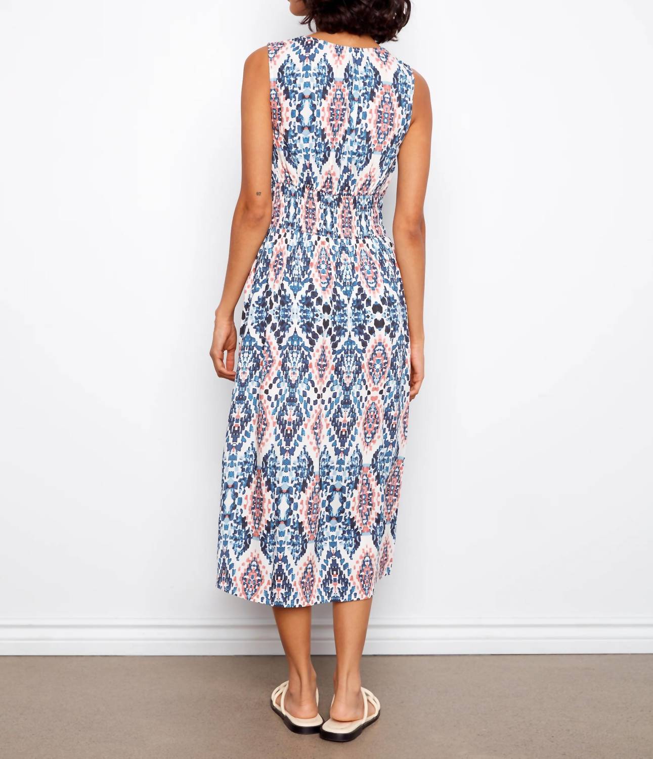 Charlie B - Smocked Waist Printed Dress