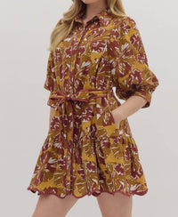 Entro - Elizabeth Taylor Tie Waist Mini Dress