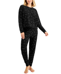 Jenni By Jennifer Moore - Sleepwear Long Sleeve Waffle Pajama Top And Jogger Set