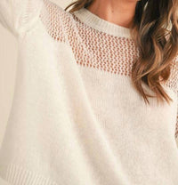 Miou Muse - Sheer Joy Sweater Top