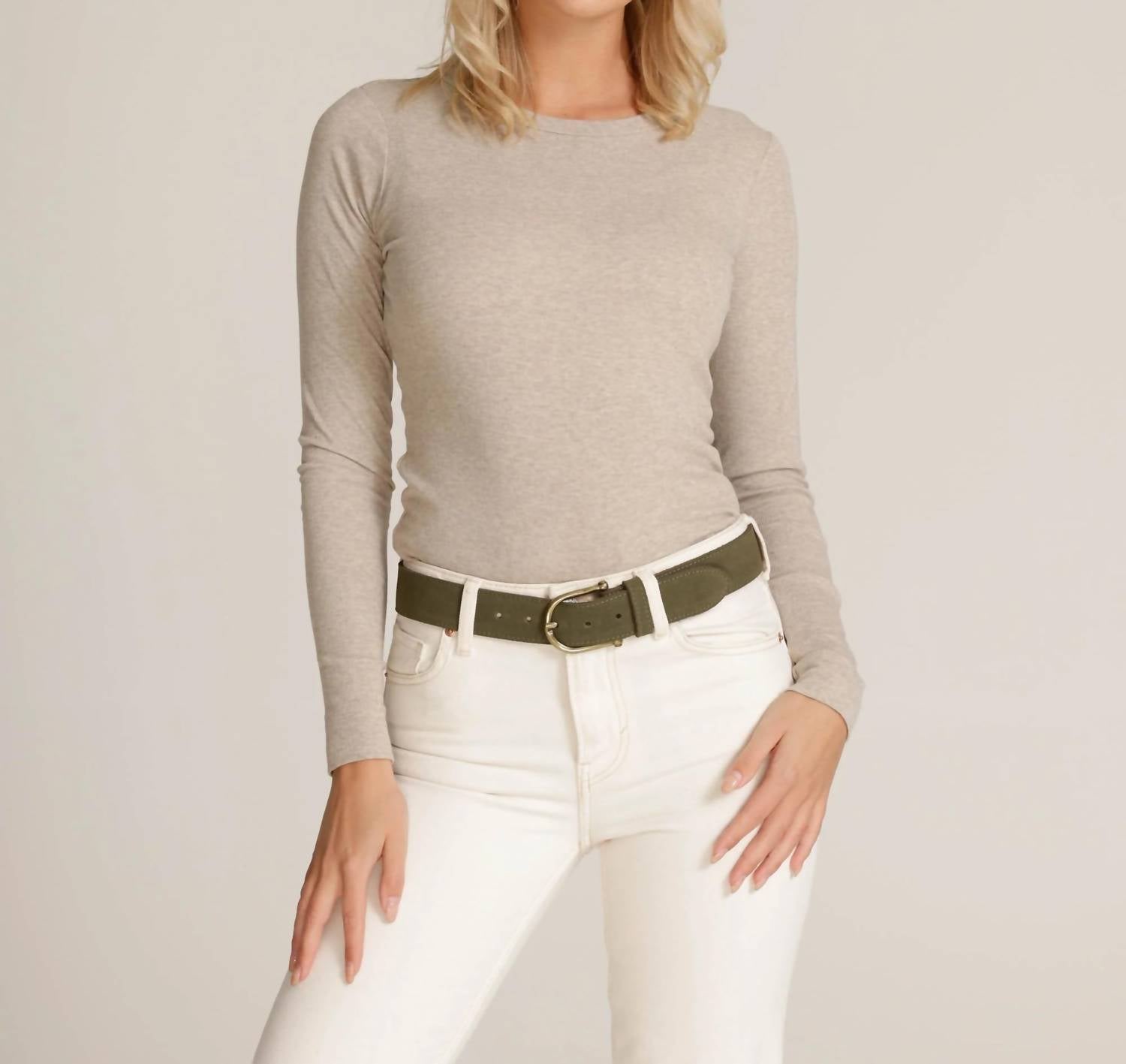 Amsterdam Heritage - Women's Roan Vintage Suede Leather Belt