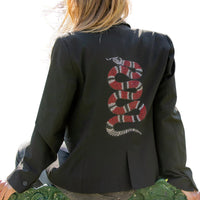 Hipchik - Women's Crystal Snake Blazer