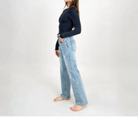 Rd Style - Boatneck Long Sleeve Bodysuit