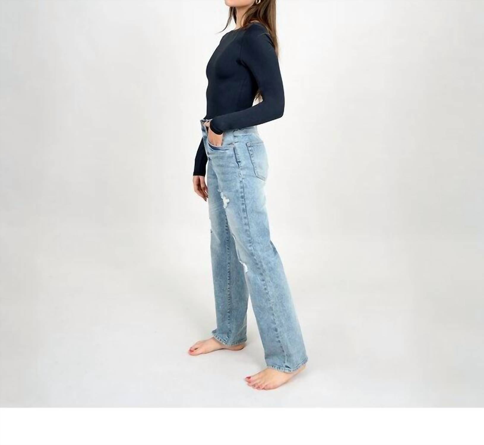 Rd Style - Boatneck Long Sleeve Bodysuit