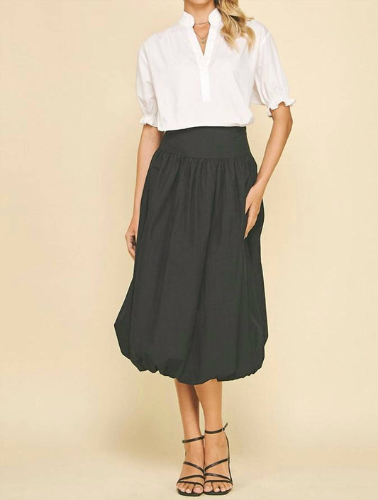 Pinch - Bubble Knee Length Skirt