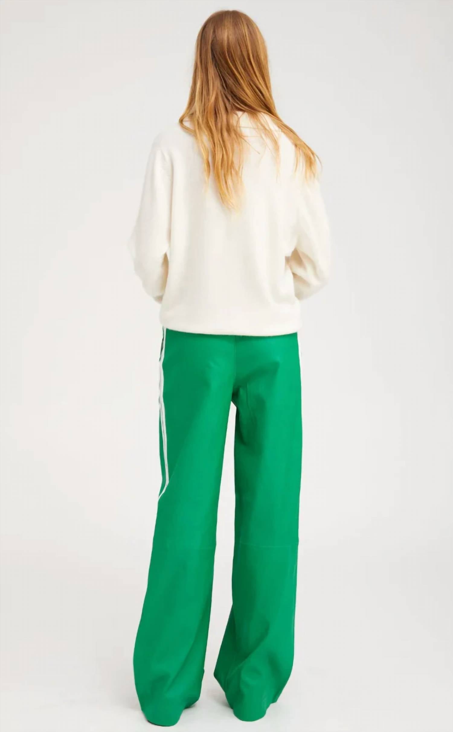 Sprwmn - Leather Baggy Athletic Pants