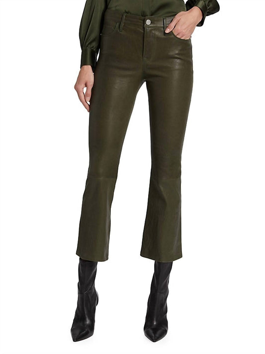 Frame - CROP MINI BOOT LEATHER PANT