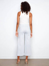 Charlie B - Cropped Flare Twill Pants