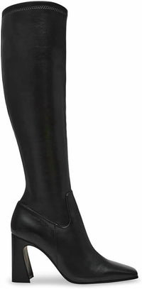 STEVE MADDEN Women's Lamarca Block-heel Stretch Dress Boots in black - women's shoe