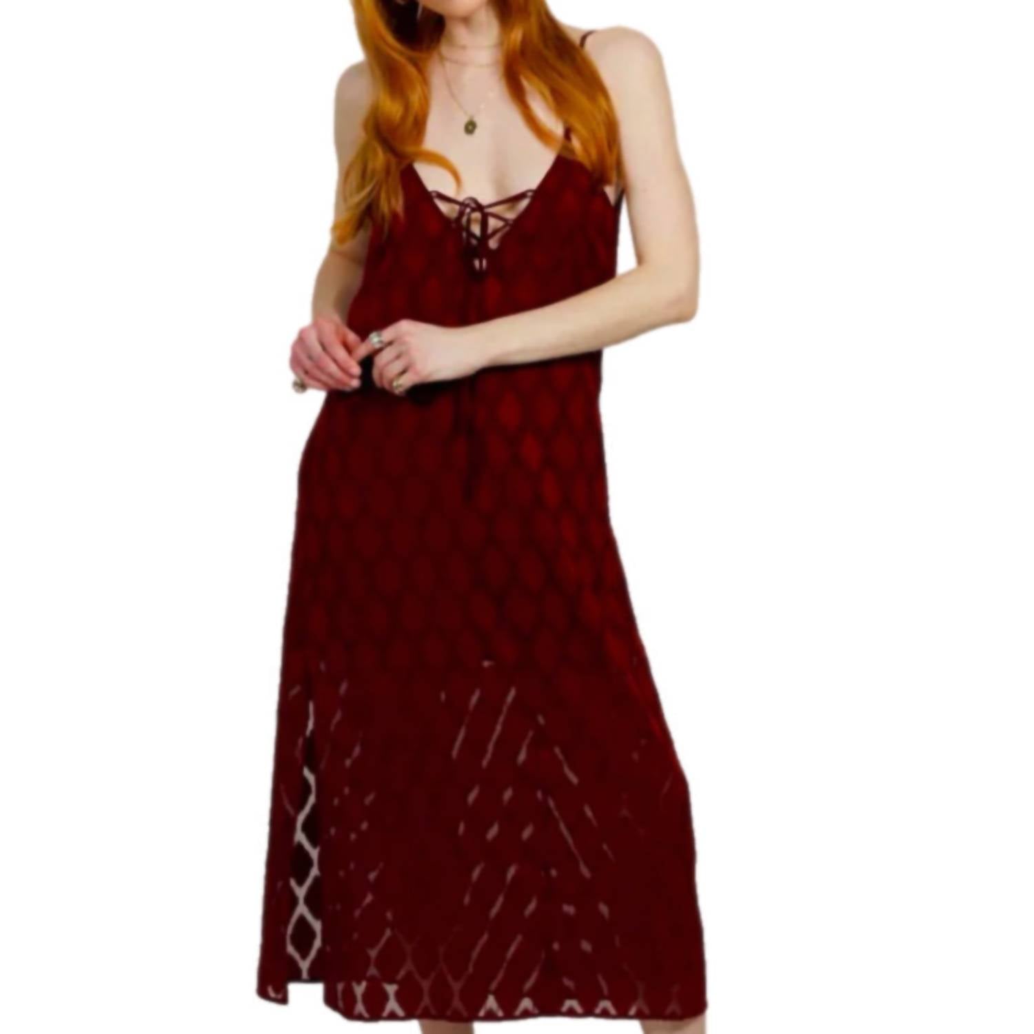 Band Of The Free - Lila Autumn Slit Midi Dress
