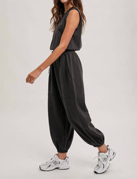 Bluivy - Drawstring Waist Jumpsuit