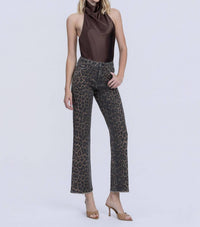 FLYING MONKEY Shayla High Rise Jeans in leopard - women's jeans - view 4