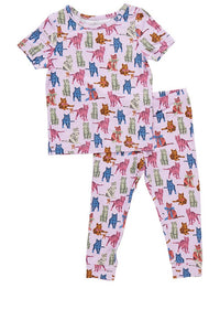 Pink Chicken - Kids Bamboo Pajama Set