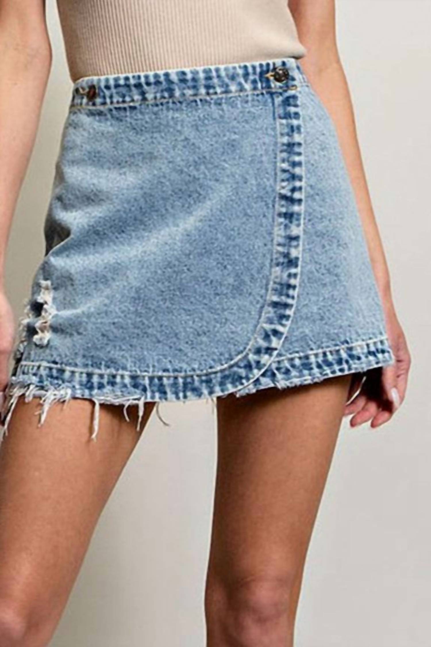 Ee:Some - Wrap Mini Skirt