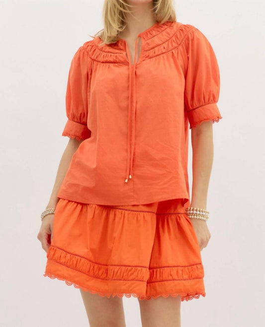 Entro - Round Neck Tie Top