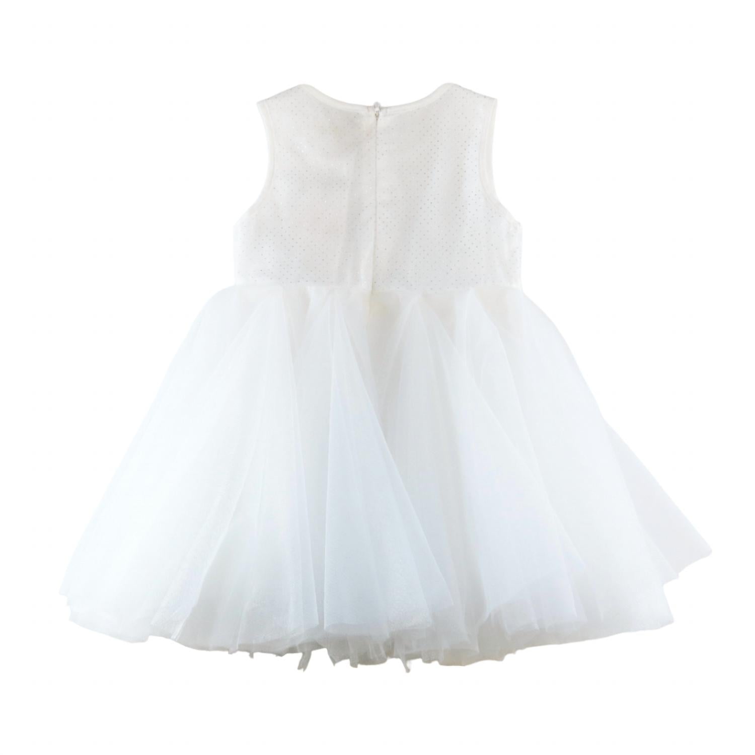 Doe A Dear - Girls Floral Embroidered Sheer Dress